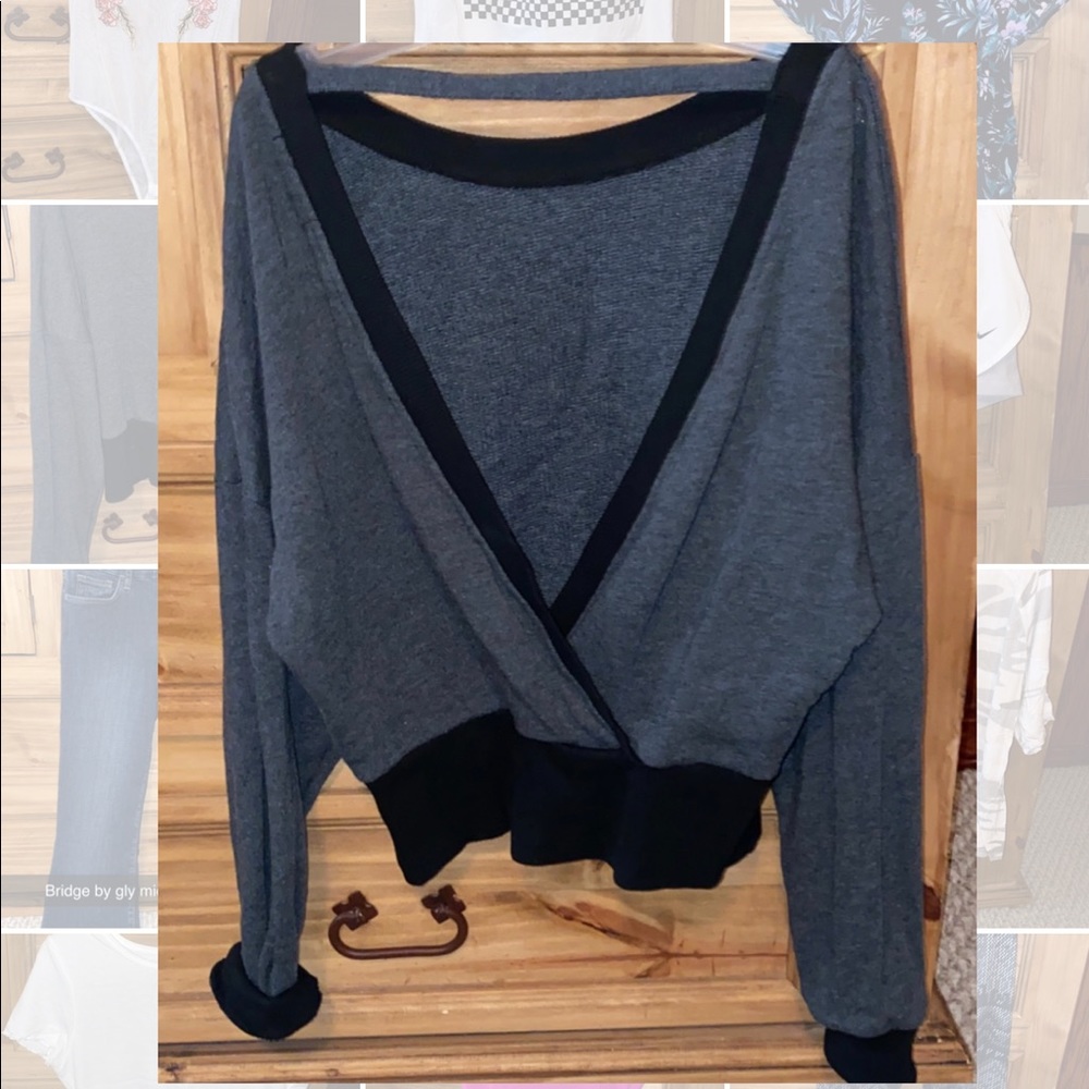 Open back sweater